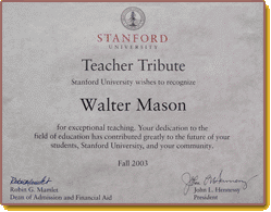Stanford University Recognition